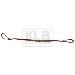 Bretelle cuir pleine fleur double lasso plate - Country Sellerie