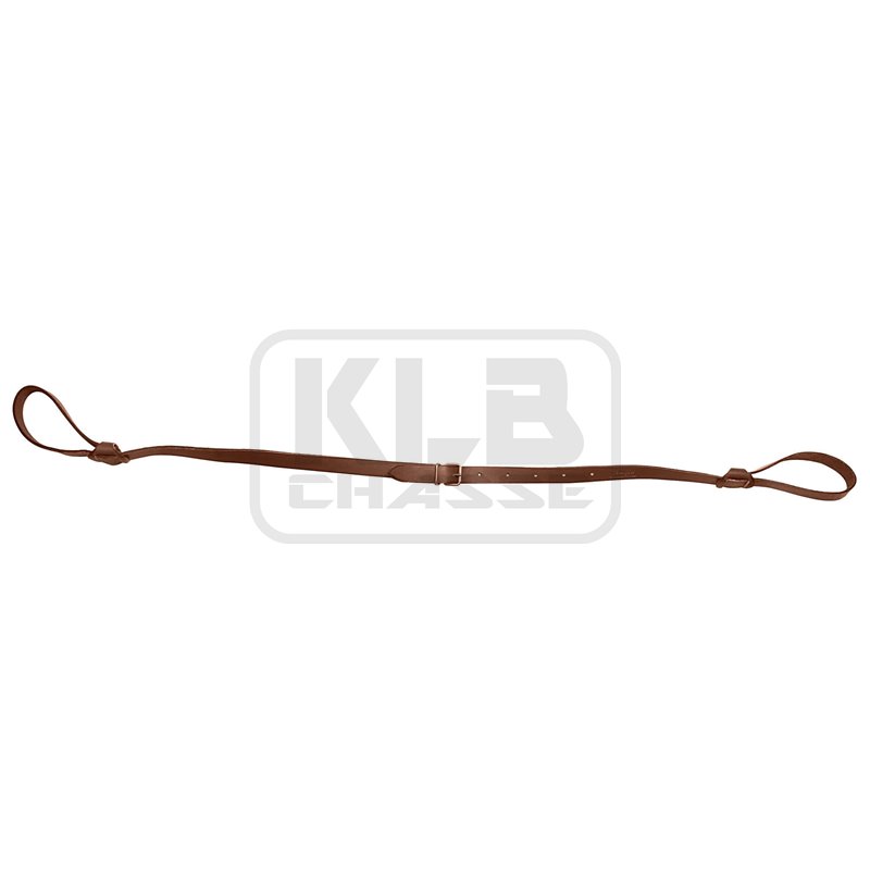 Bretelle cuir pleine fleur double lasso plate - Country Sellerie